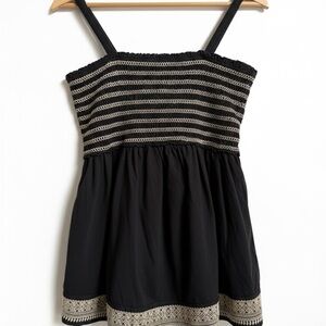 Motherhood Maternity Top Tank Boho Chic Bohemian Aesthetic Resort Wear Embroider